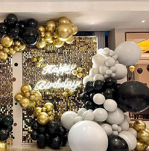 Image of KALOR 12 Inch Metallic Gold Balloons, 50 Pcs Latex Helium Metallic Balloons for Kid's Birthday Party, Baby Shower, Wedding, Graduate Party Decorations