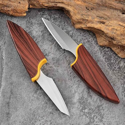 Image of Wizbiz Premium Double-Blade Multipurpose Utility Knife Ultra-Sharp Stainless Steel Dual-Edge EDC Pocket Paring Knife for Fruits Vegetables Daily Kitchen Use | Compact Travel-Friendly