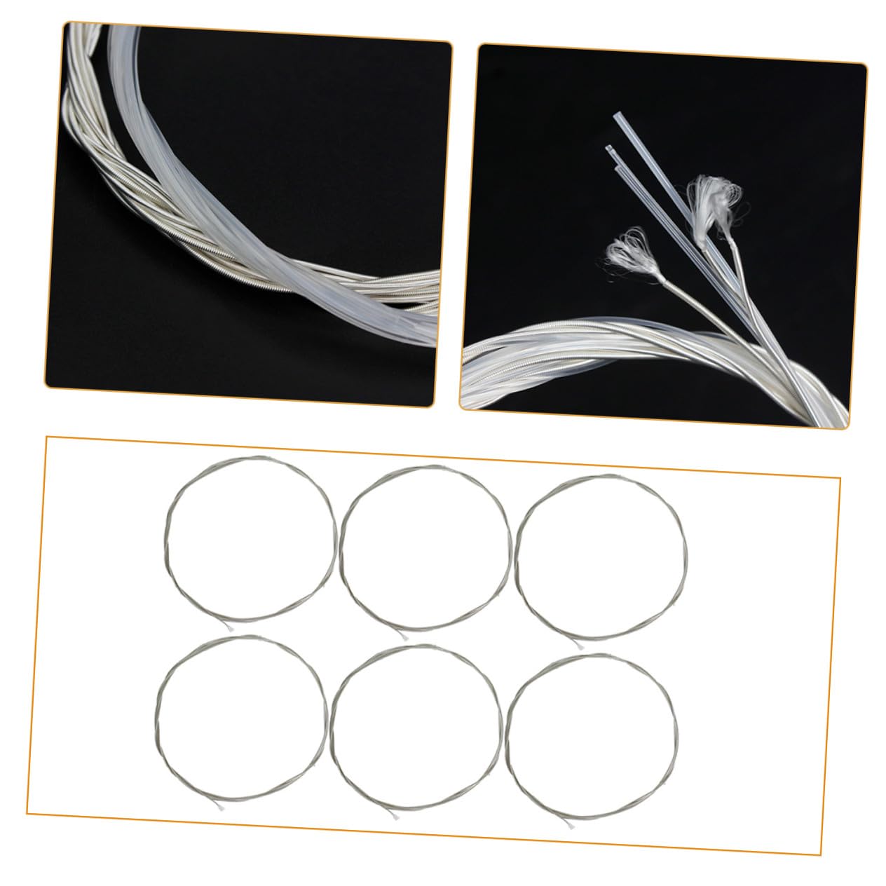 ibasenice 5sets Corde Per Chitarra Folk Metallo Accessori Di Sostituzione Per Chitarra Acustica Resistente e Durevole Corde Per Kit Strumentale Professionale
