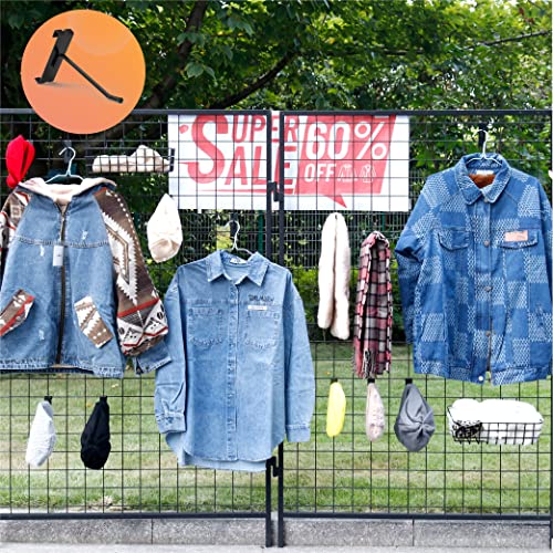 Huhole Gridwall Hooks 4 Inch, 32Pc Display Hooks For Grid Wall, Hooks For Grid Wall Panel, Black #TOP5