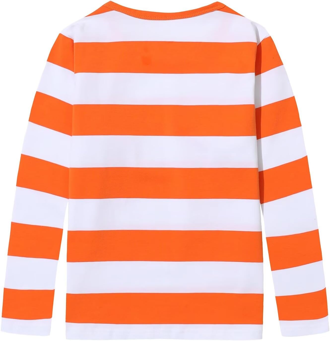 Boys Rainbow Striped Shirts for Kids Long Sleeve Cotton T-Shirts O-Neck Tops - Image 3