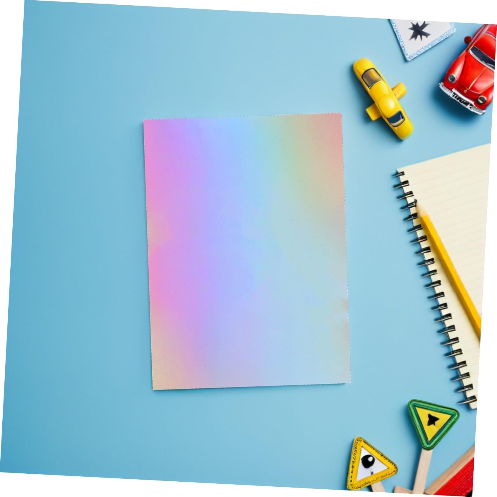 Homoyoyo 60piezas Cartulina De Espejo Holográfica Papel Metalizado Para Manualidades Materiales Para Scrapbooking Para Proyectos Infantiles y Decoración Festiva