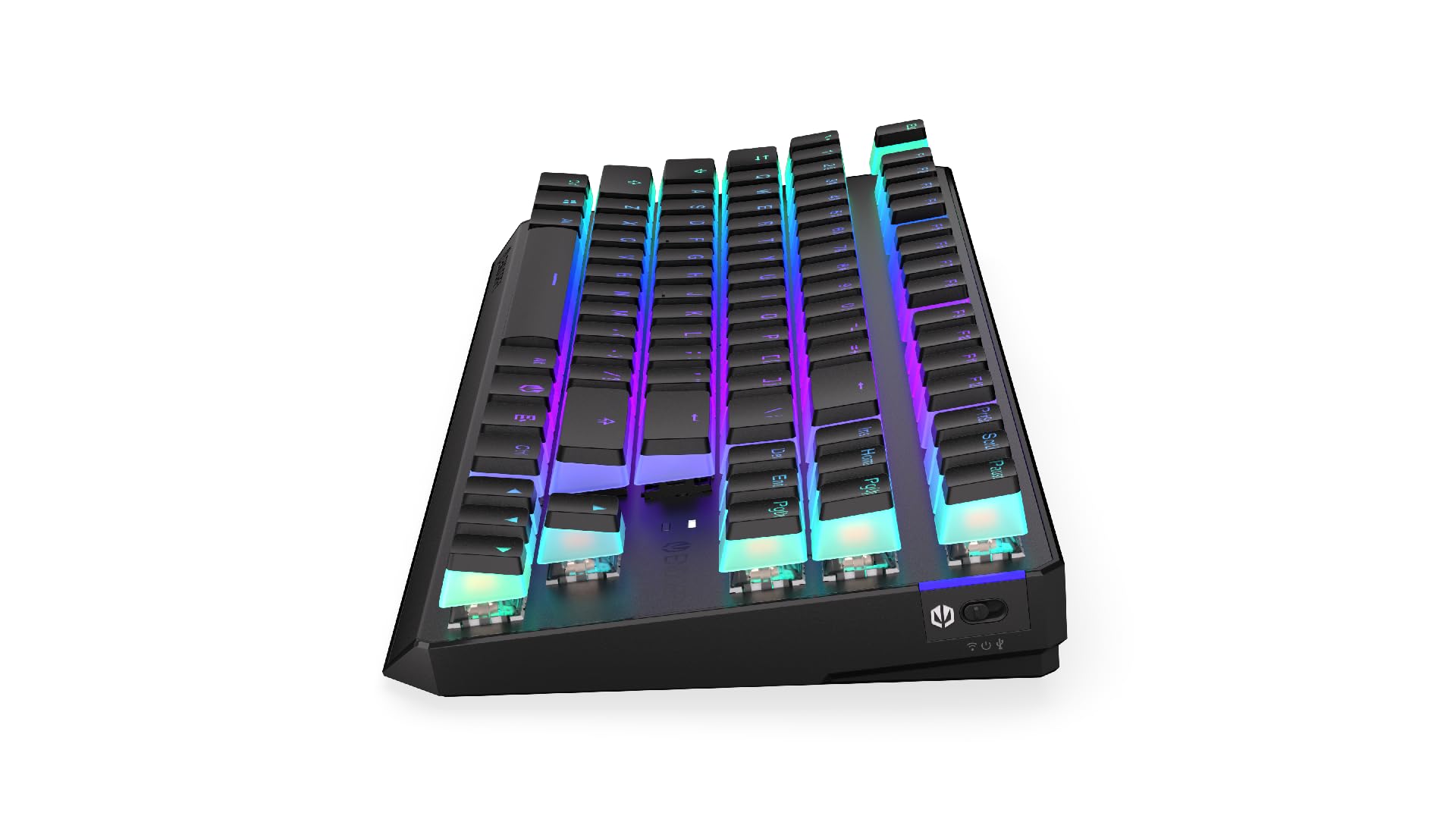 ENDORFY Thock TKL Wireless Red Pudding, tastiera meccanica TKL wireless, QWERTY, switch Kailh Box Red, retroilluminazione RGB, keycaps in PBT Pudding, EY5A119