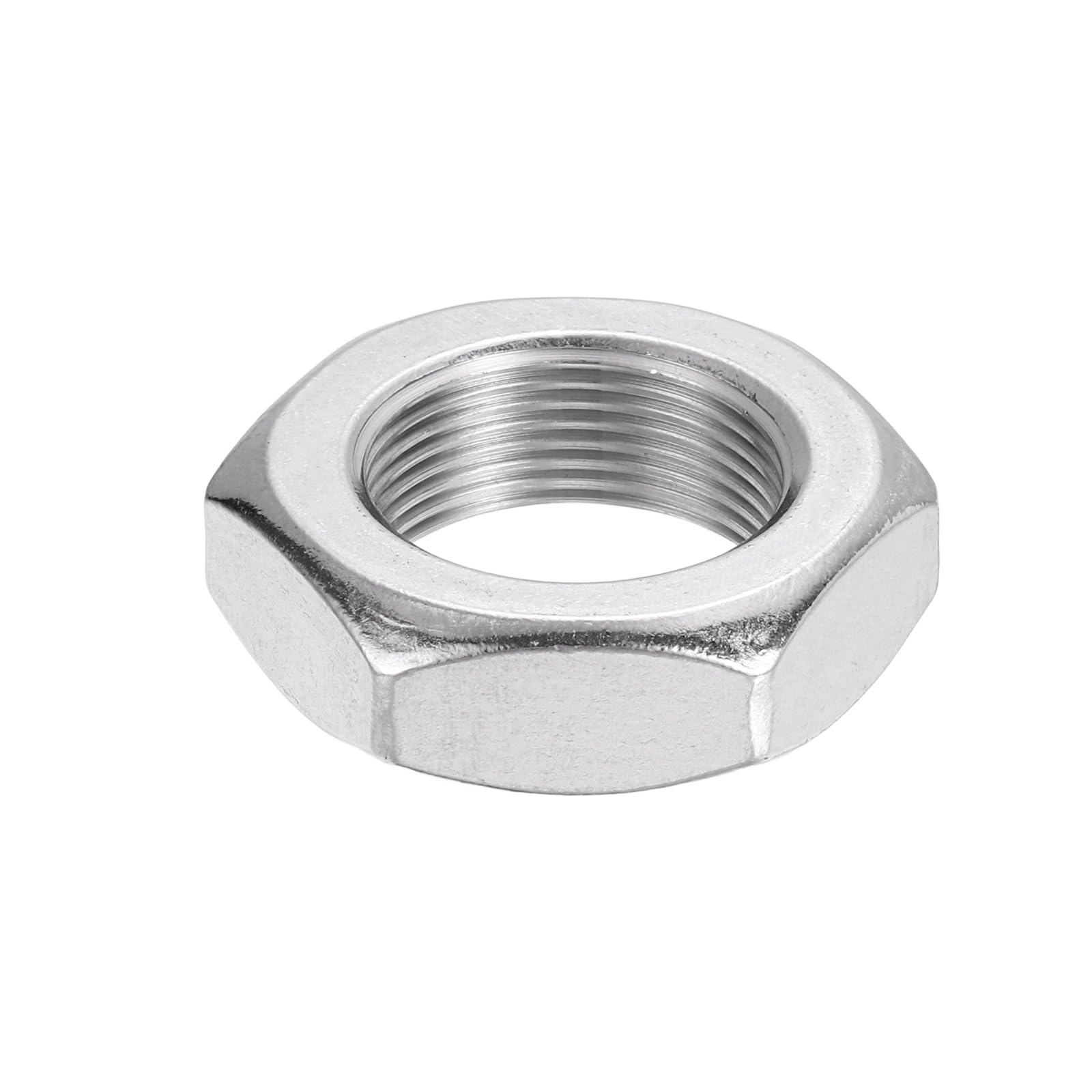 sourcing map M27x1.5mm Hex Nuts, 304 Stainless Steel Metric Fine Thread Hexagon Lock Nuts Fasteners for Machinery Automotive Industrial Use, 41mm / 1.61" Width 13.5mm / 0.53" Height