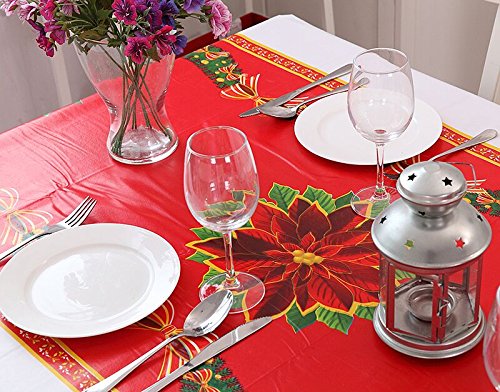 Vinylla - Tovaglia natalizia in tela cerata/PVC