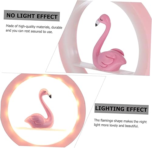 Miniatura 2 de DOITOOL 1 unid Flamingo Night Light Luz Nocturna Lámpara de Flamingo Dormitorio Luz Rosa Led Luz Nocturna Decorativa Letrero de Neón Letreros de