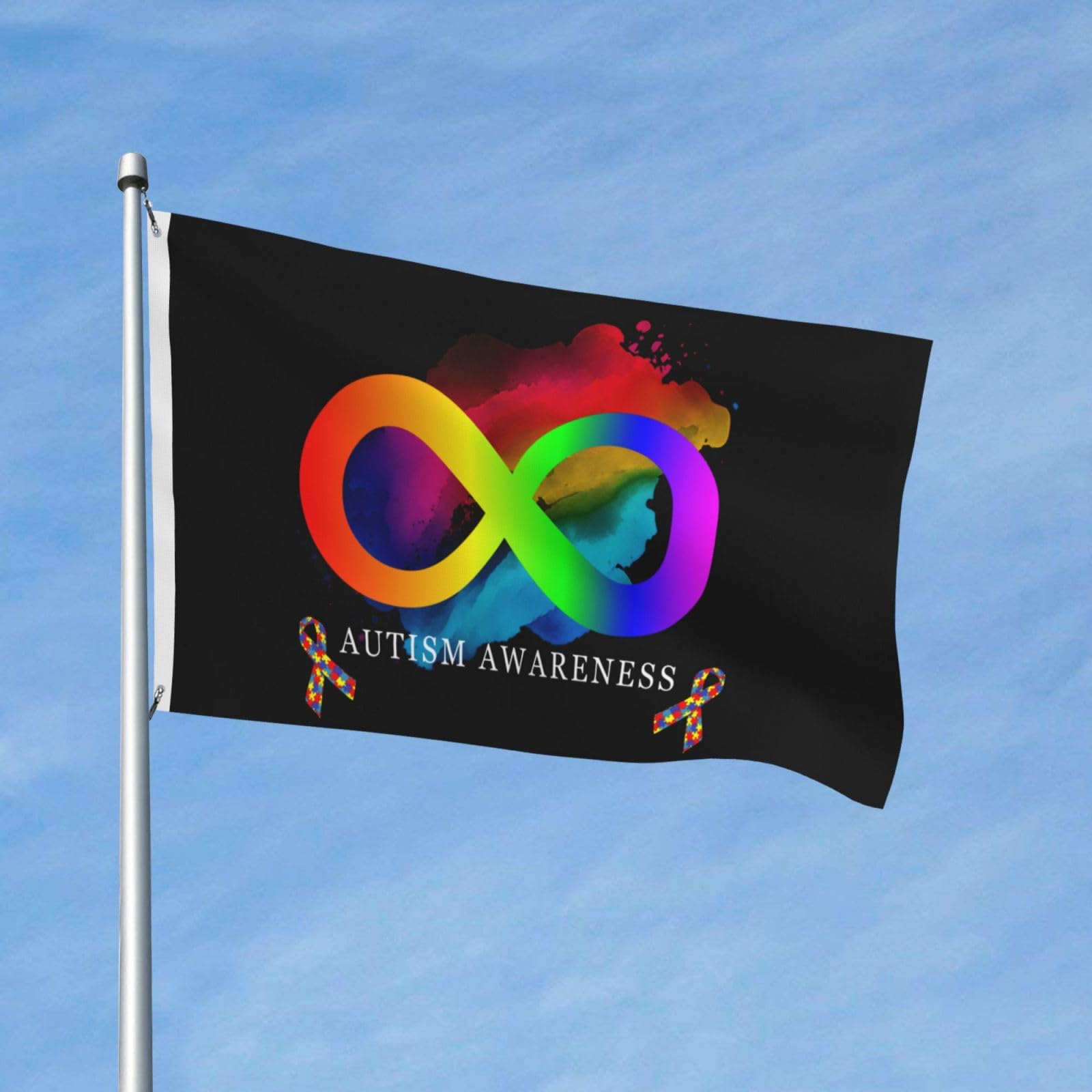 Blue Infinity Sign Flag