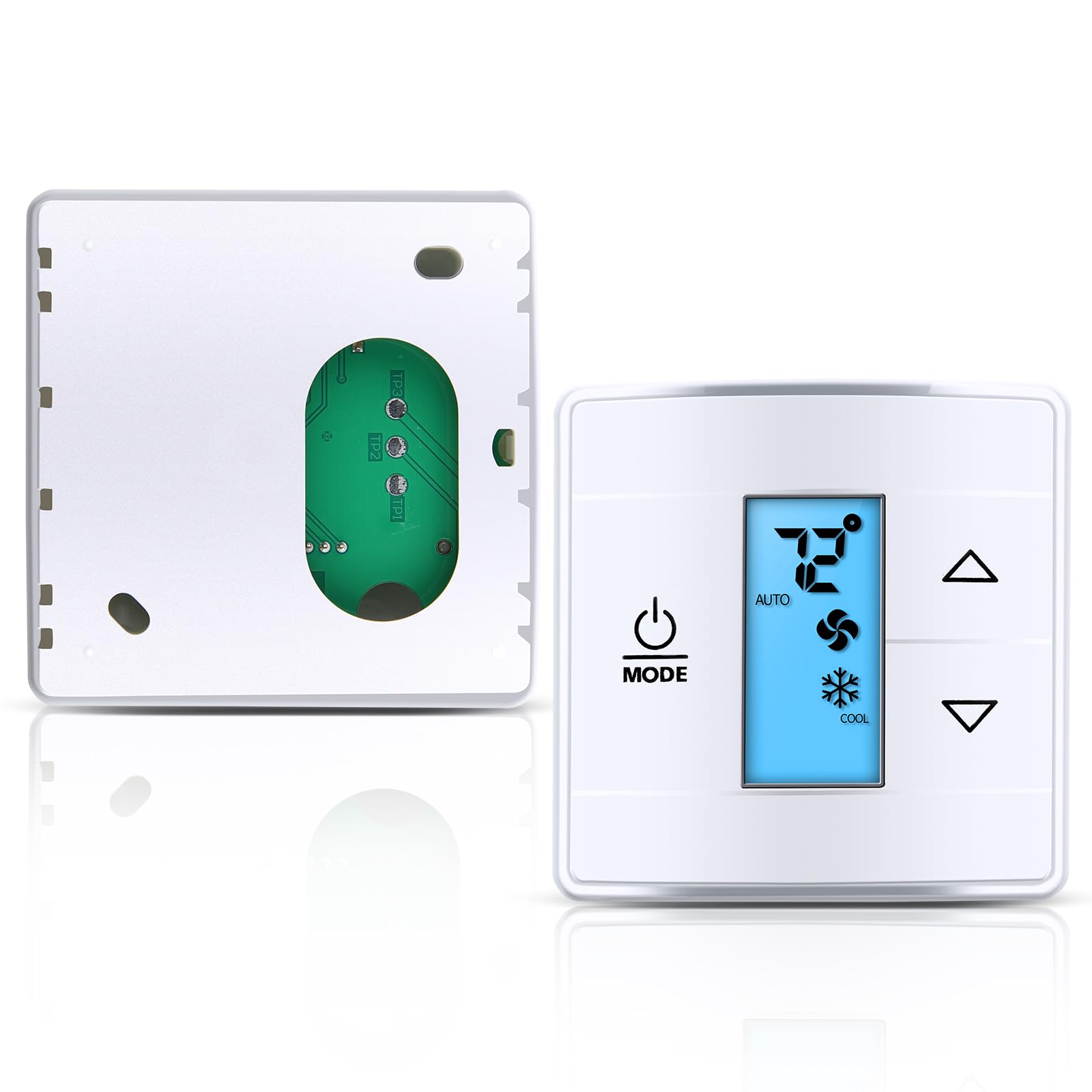 Thermostat mural compatible Dometic 3316250.712 pour contrôle froid et chaud
