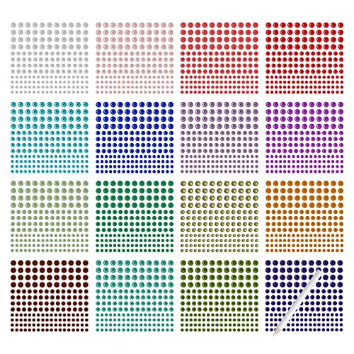 Strass Maquillage 16Pcs Strass Visage Autocollant Strass Visage Euphoria Strass Maquillage Visage Strass Visage Strass Maquillage Convient pour Les Fêtes Cadeau 1 petit Stylo Perceuse Cover