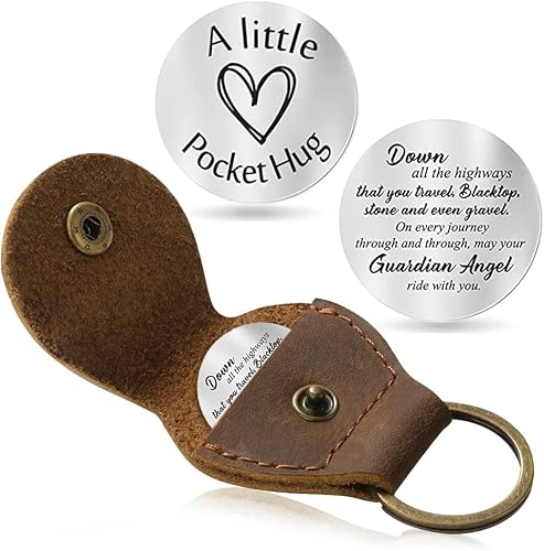 Jack&Chris Pocket Hug Token Long Distance Relationship Keepsake, Double Sided Me