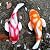 Tooyuart Set of 2 Solar Koi Fish Garden Statues - Ceramic Fish Sculptures for Outdoor Patio, Yard, Lawn & Balcony Decor - Waterproof Garden Ornaments with LED Lights