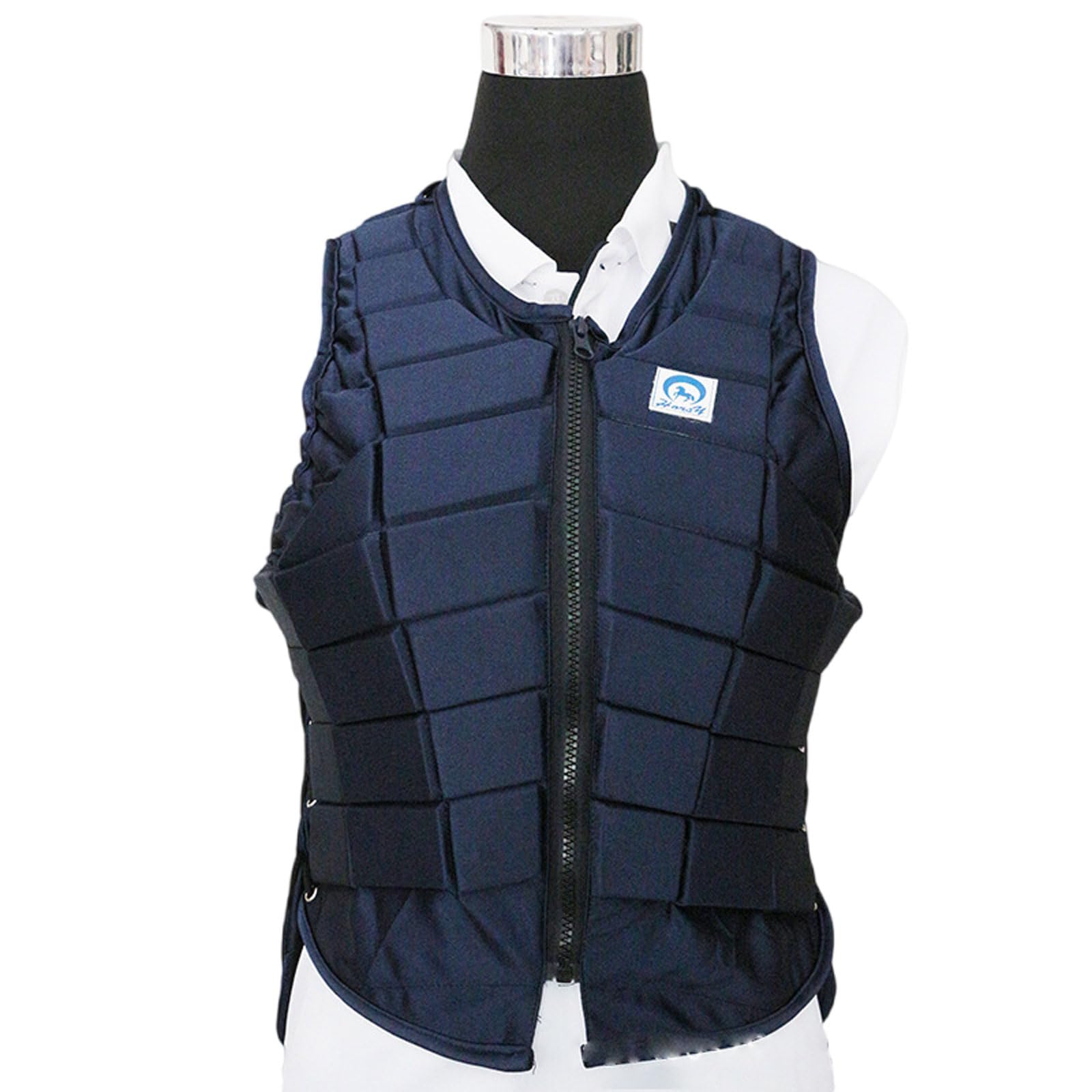 Chaleco Ecuestre,Ecuestres Chaqueta Protectora Chaleco,Chaleco de Protección para Equitación,Chaleco Ecuestre Equitación Protectora,Transpirable,para Niños,Niñas,Hombres,Mujeres,Jóvenes