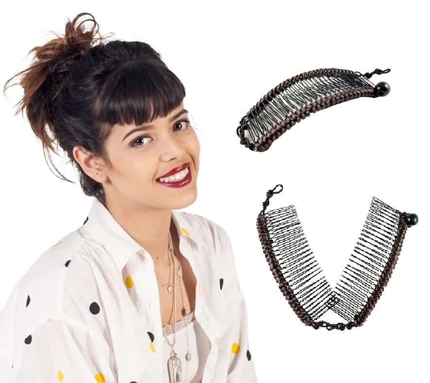 Clip banana elástico para cabello, pack de 2 unidades miniatura 5