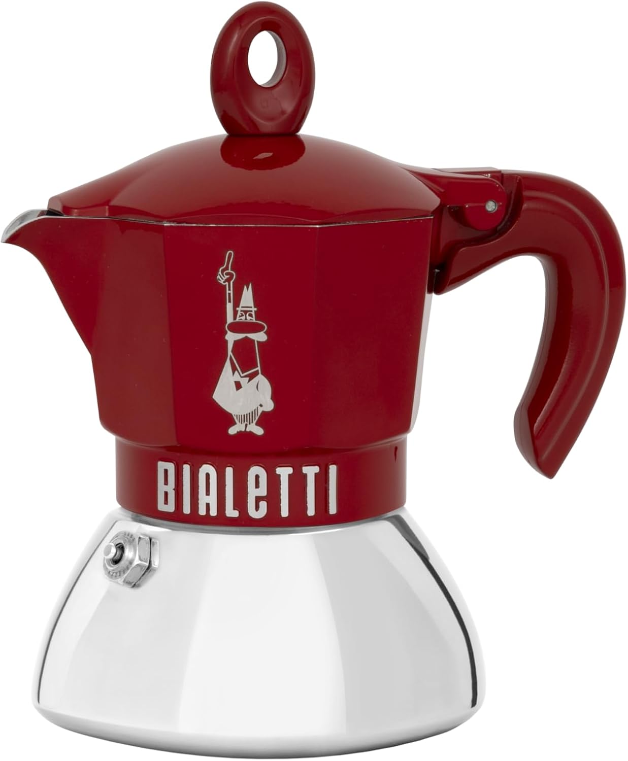 BIALETTI Moka Exclusive Induction 4 Cups Red