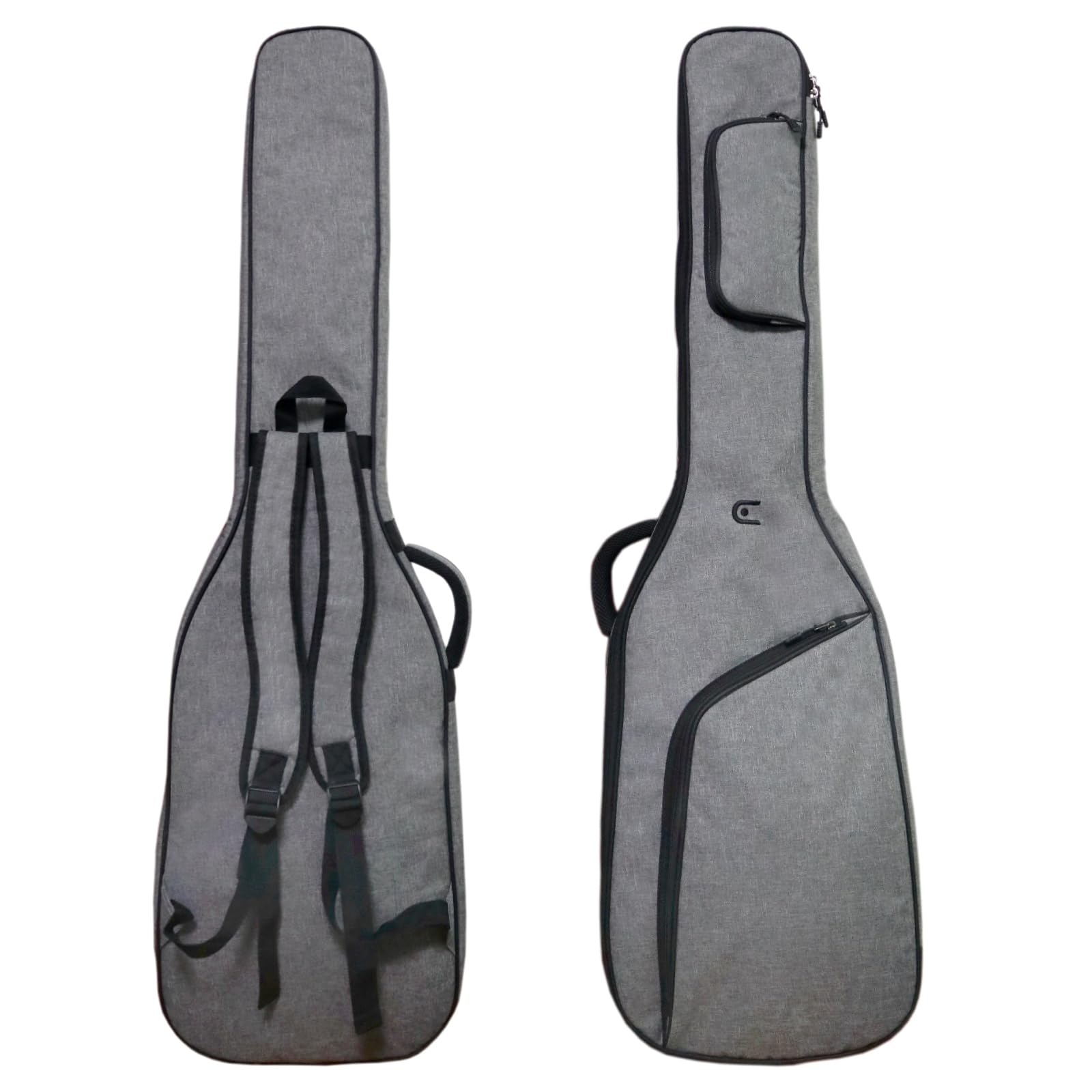 EITMOSSBass Guitar Bag Gig Bag, Electric Bass Guitar Case Bass Backpack 12mm Padding Lightweight with Pockets Adjustable Straps