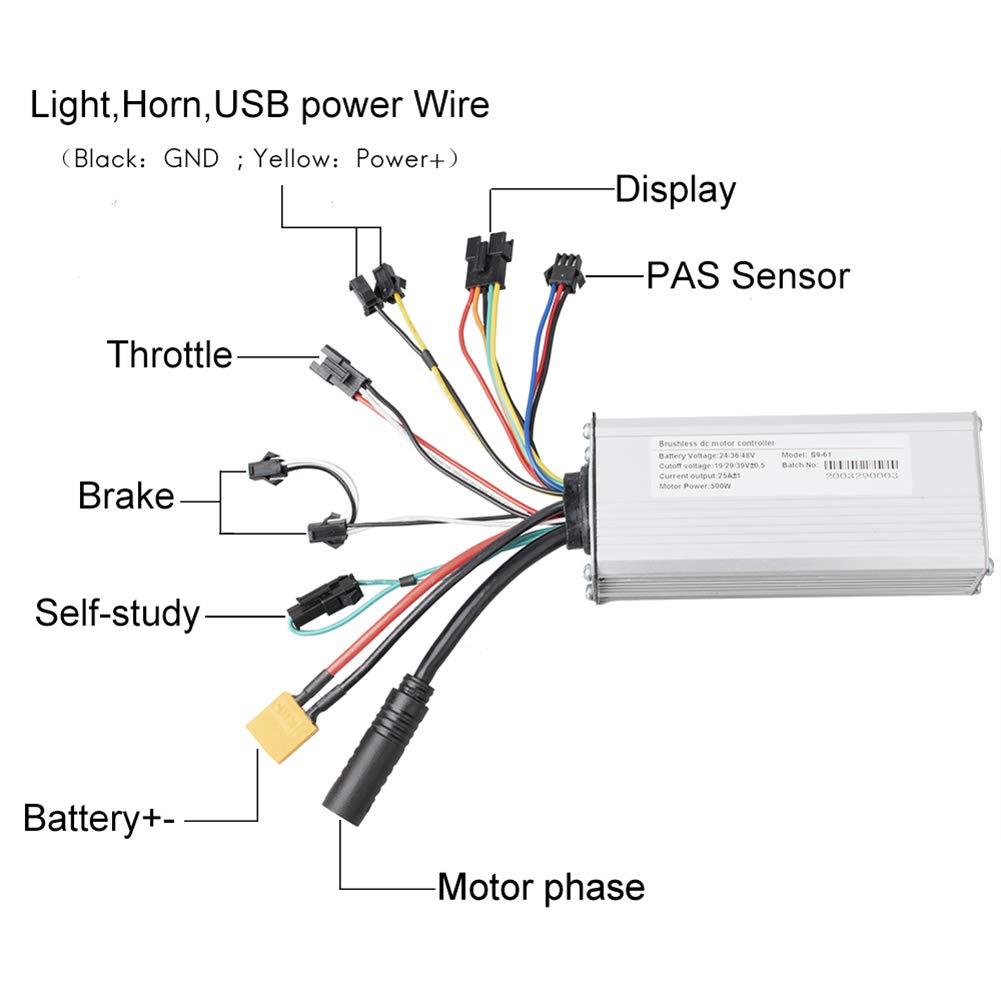 Amazon | 48V 500W 電動自転車後輪変換キット Eバイクハブモーター