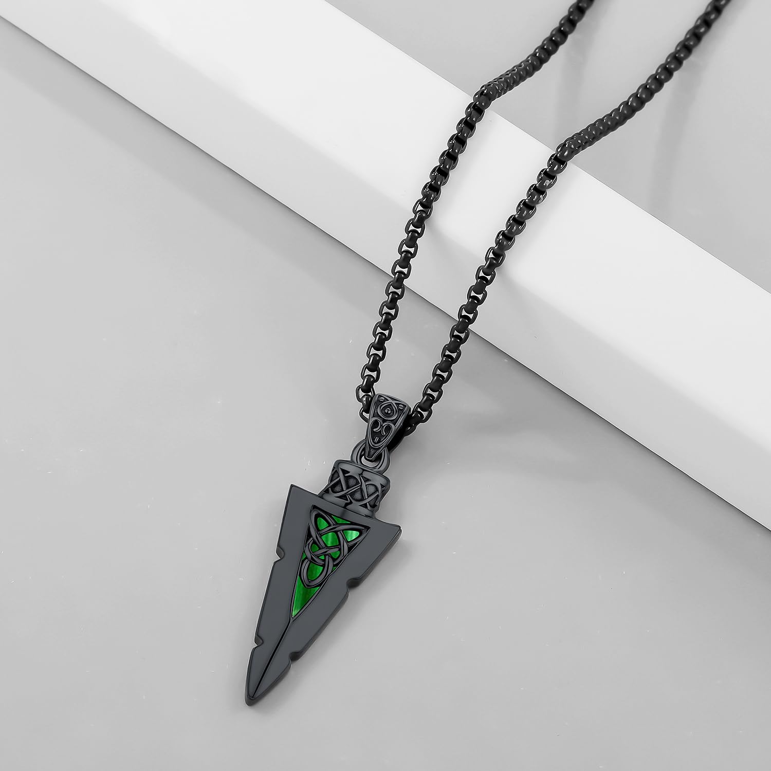 Collana Vichingo, Martello di Thor/Odino/Valknut/Corvo di Ciondolo in argento sterling 925, Collana Rune Nordiche Gioielli Amuleto Regali per Uomini Donne