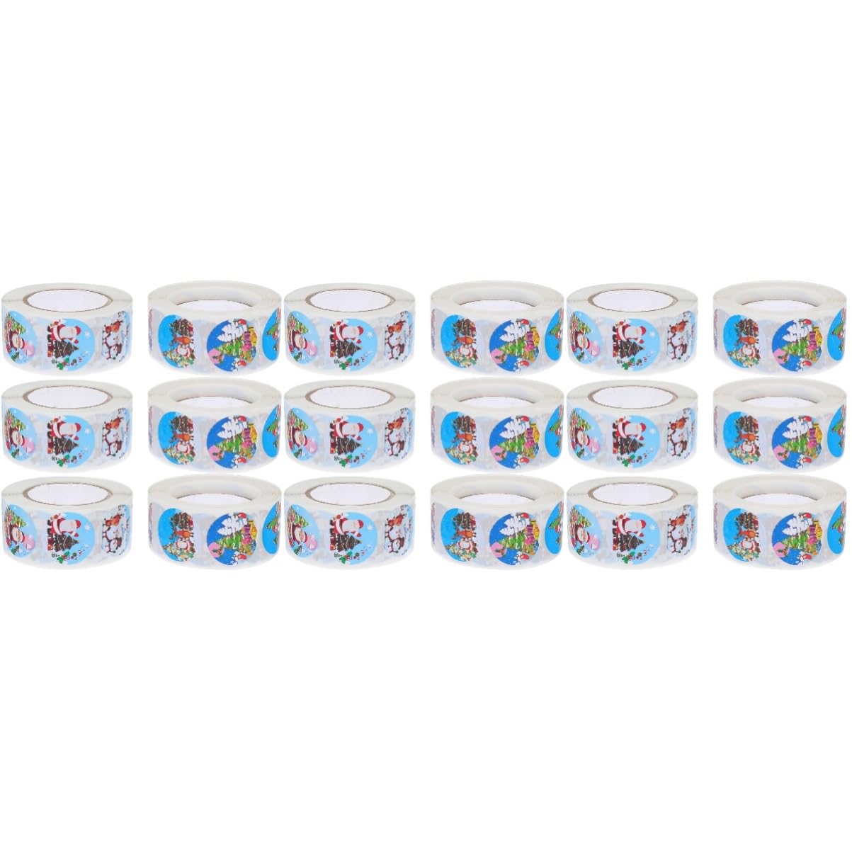 NUOBESTY 3 Set Etichette Adesive Natalizie Adesivi Invernali Babbo Natale Mese Etichette Adesive Natale Etichette Adesivo Per Imballaggio Da Forno Adesivi Di Carta 6 * 3