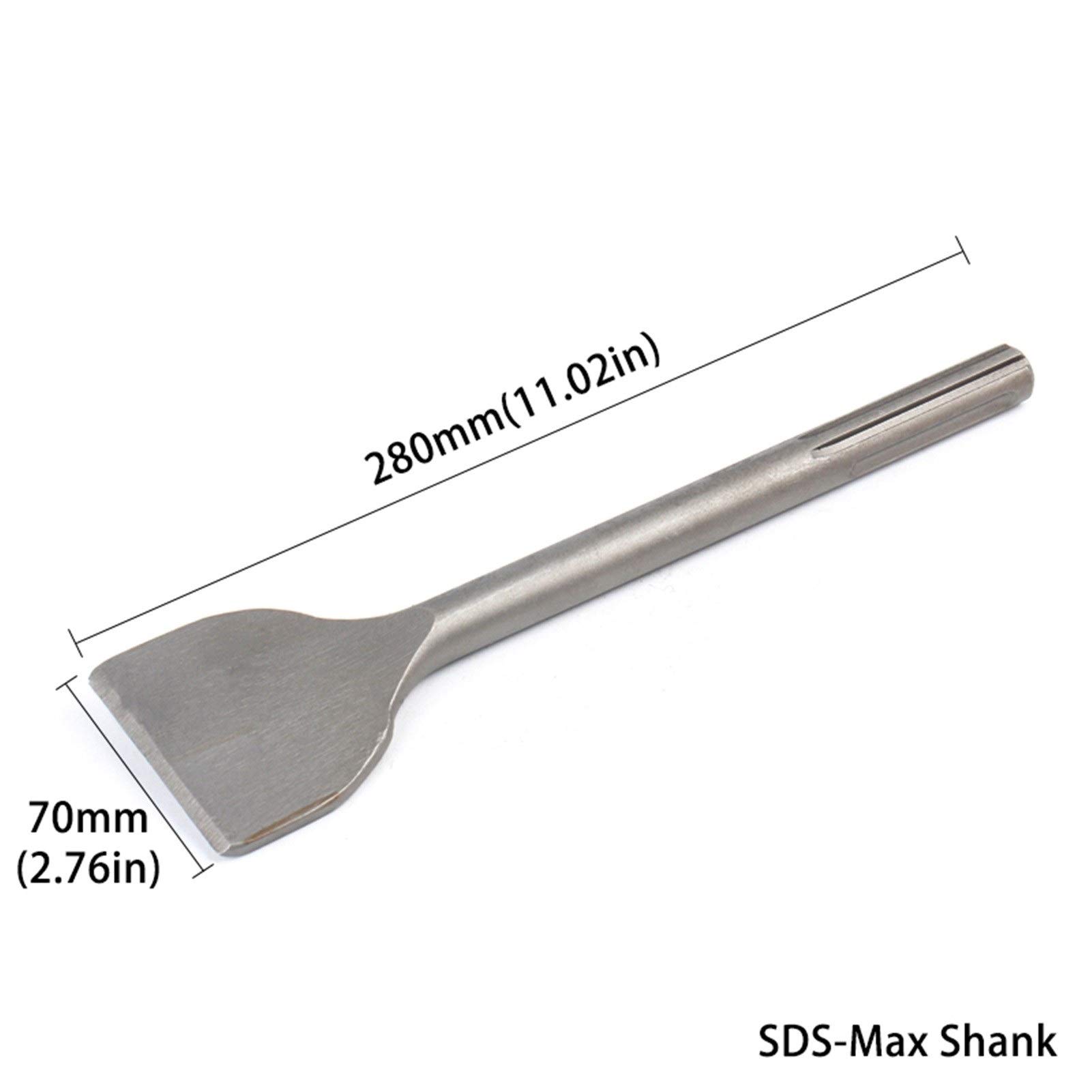 1 UNID SDS-MAX Chisel Marzo ELÉCTRICO Punto DE TALNO DE Bright/Rayo/Chisel PLANCE Herramientas de mampostería Set para Palas de Pared de ladrillo de hormigón Roca