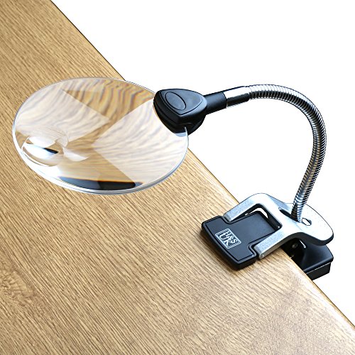 H&S Lente d'ingrandimento a led in vetro con luce