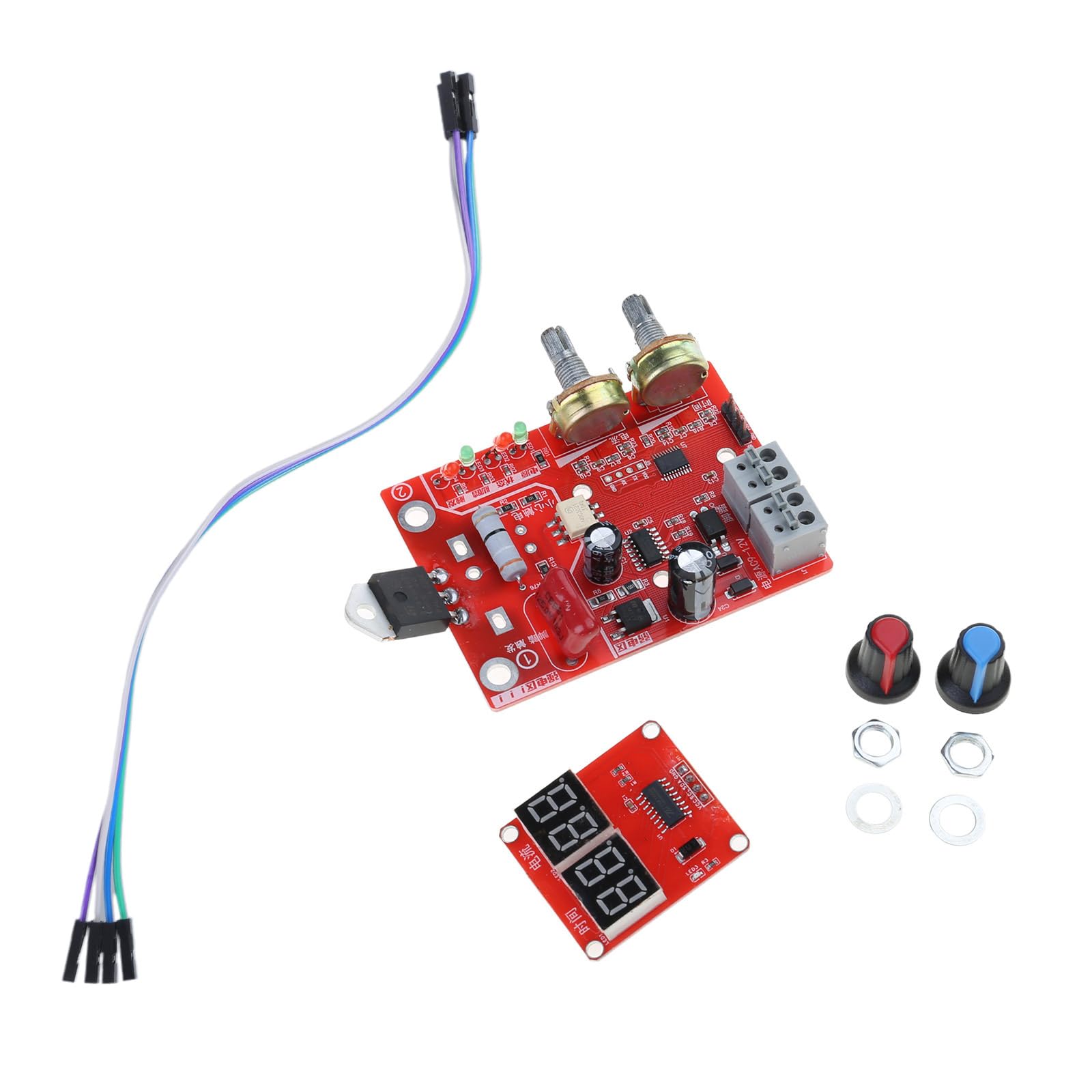 Spots Welder Control Board 40A / 100A Spots Welding Machine Control Board Welder Adjustable Time Current Controller Portable Welding Machine