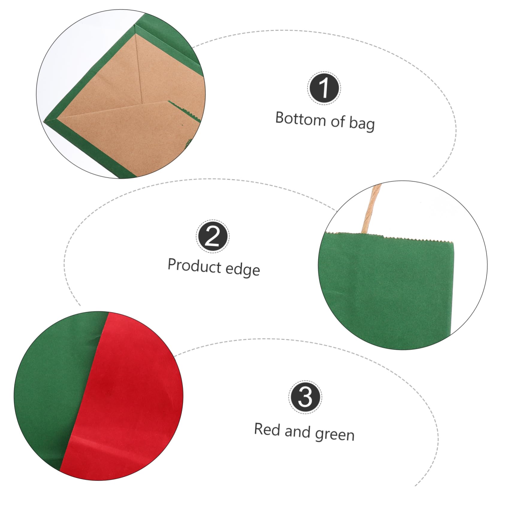 FRCOLOR 24piezas Obsequio de Navidad Bolsas de Papel Kraft para Guardar Ropa Bolsas de Obsequio de Papel para Envolver Festivales
