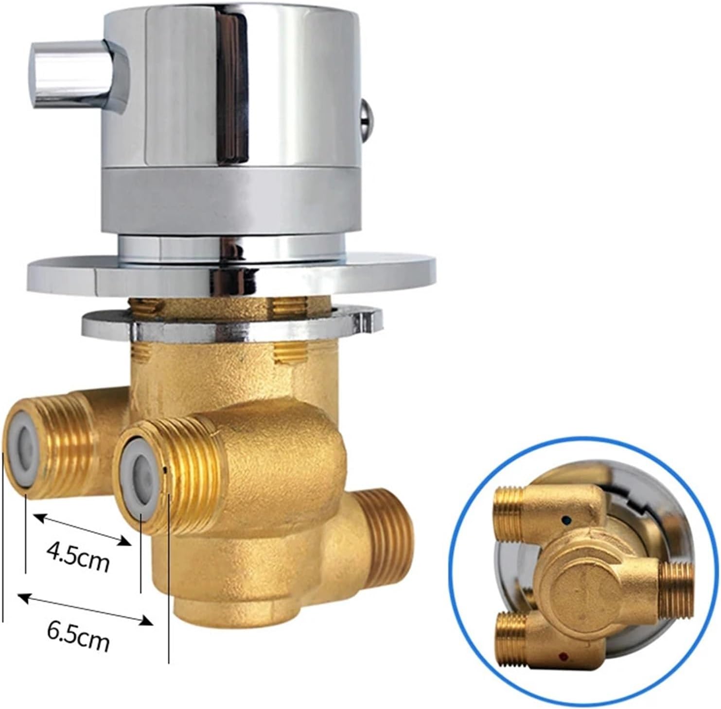 Thermostatic Shower Faucet Valve Cold &Hot Water Mixing Valve Mixer Tap Brass Shower Valve Switch Thermostat