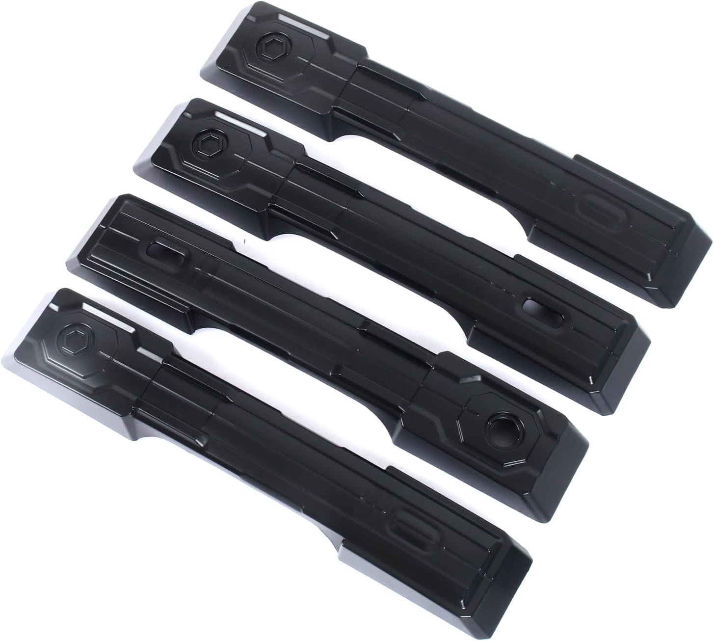 L2R for Toyota Land Cruiser Prado J250 LC250 2024 Side Door Handles Protector Cover Trim with Keyless Entry ABS Exterior Car Accessories 4pcs (Matte Black)