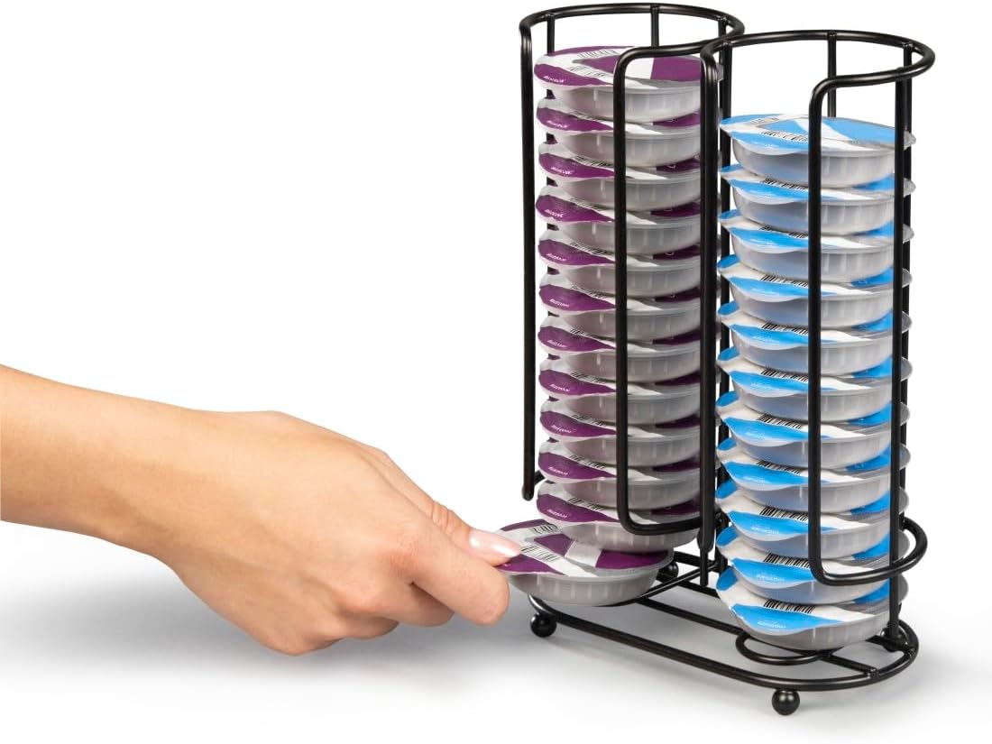 Anadea Coffee Capsule Holder, Compatible With Tassimo Capsules 52pcs Rotating Coffee Pod Stand Uade4221