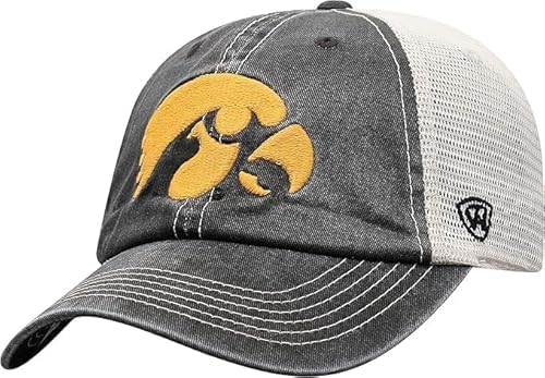 Collegiate Vintage Design Adjustable Hats (US, Alpha, One Size, Iowa)