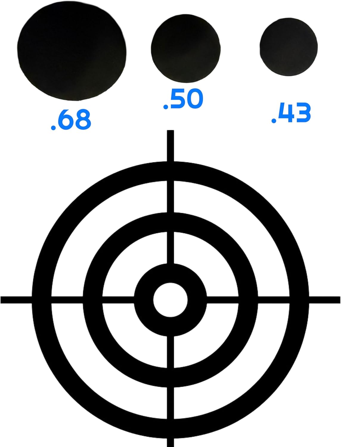 3Skull .43 Cal or .50 Cal or .68 Cal Rubber Balls New Reusable Training Rubber Balls for Paintball Guns