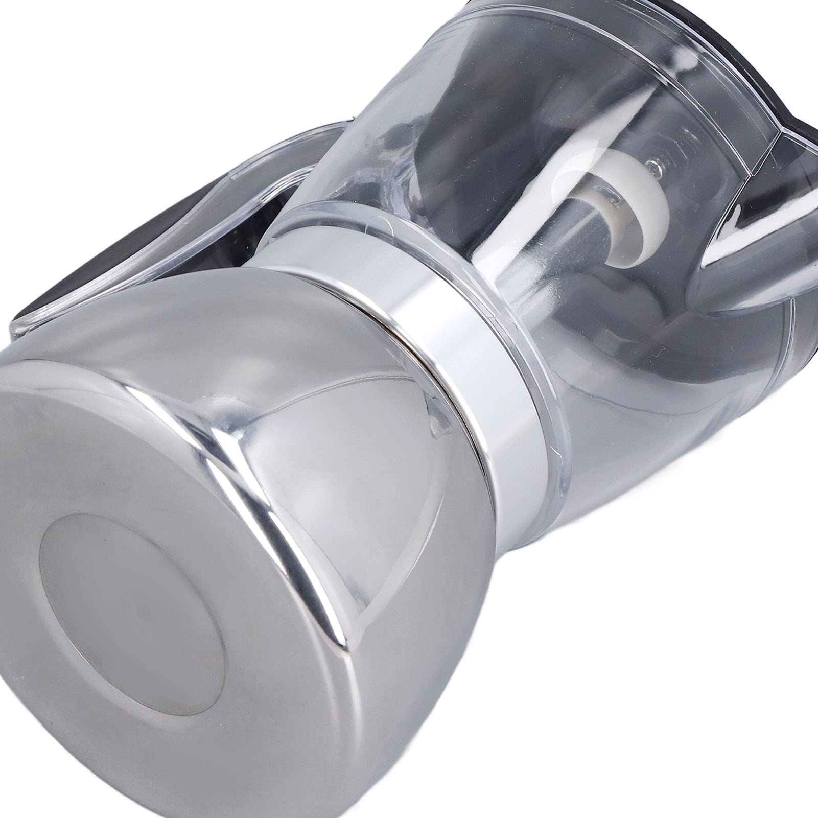 HURRISE Moka Pot 6 tazas, cafetera clásica italiana de acero inoxidable, cafetera portátil con tapa de ABS transparente para cocina, camping, oficina