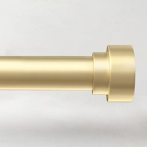 Miniatura 91 de Barras de cortina para ventanas de 28 a 48 pulgadas, barra de cortina ajustable de 1 pulgada, barra de cortina larga resistente para ventana, barras