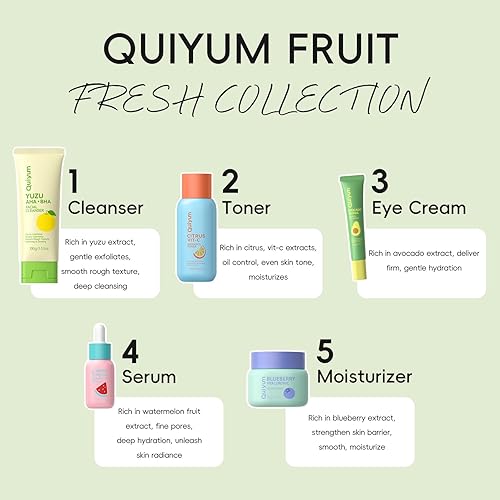 Miniatura 2 de Juego de cuidado de la piel de frutas, 5 rutinas diarias para el cuidado de la piel para adolescentes y niñas, juegos de regalo para cuidado de la