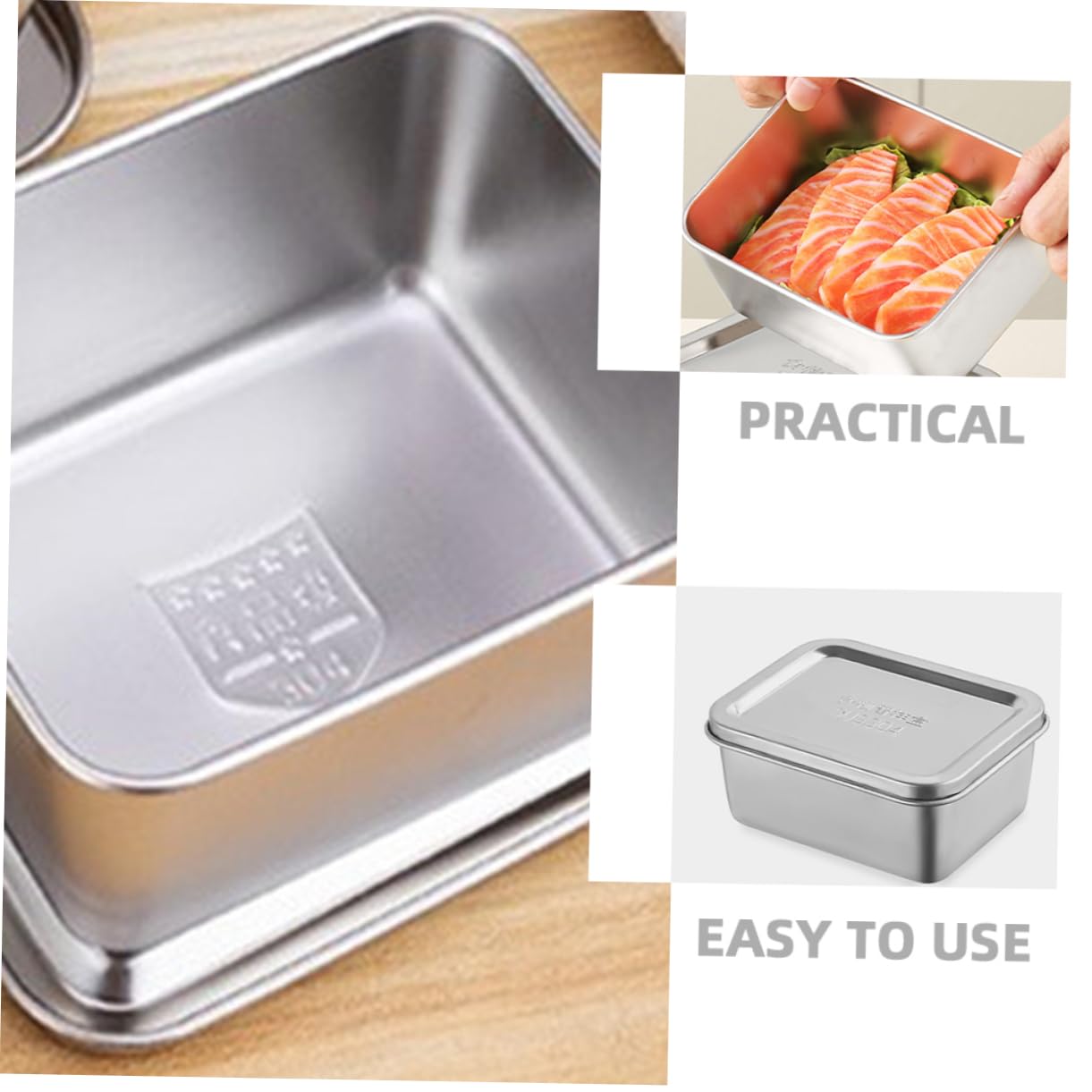 Mikinona 4 Cajas De Almuerzo Bento Para Preparar Comidas Recipientes Grandes Para Almacenar Alimentos Tapas Para Muestras De Comida.