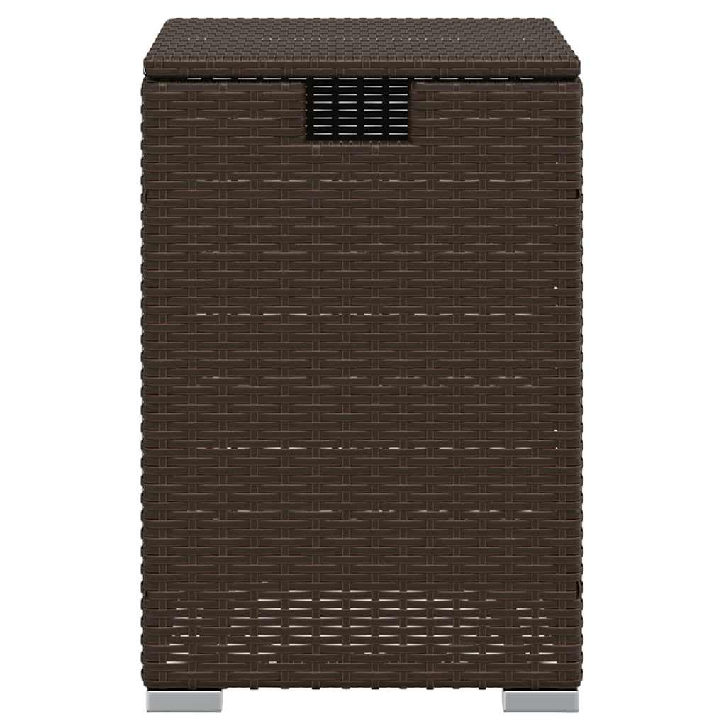 vidaXL Tavolo Copri Serbatoio Propano 40x40x60cm Polyrattan Marrone