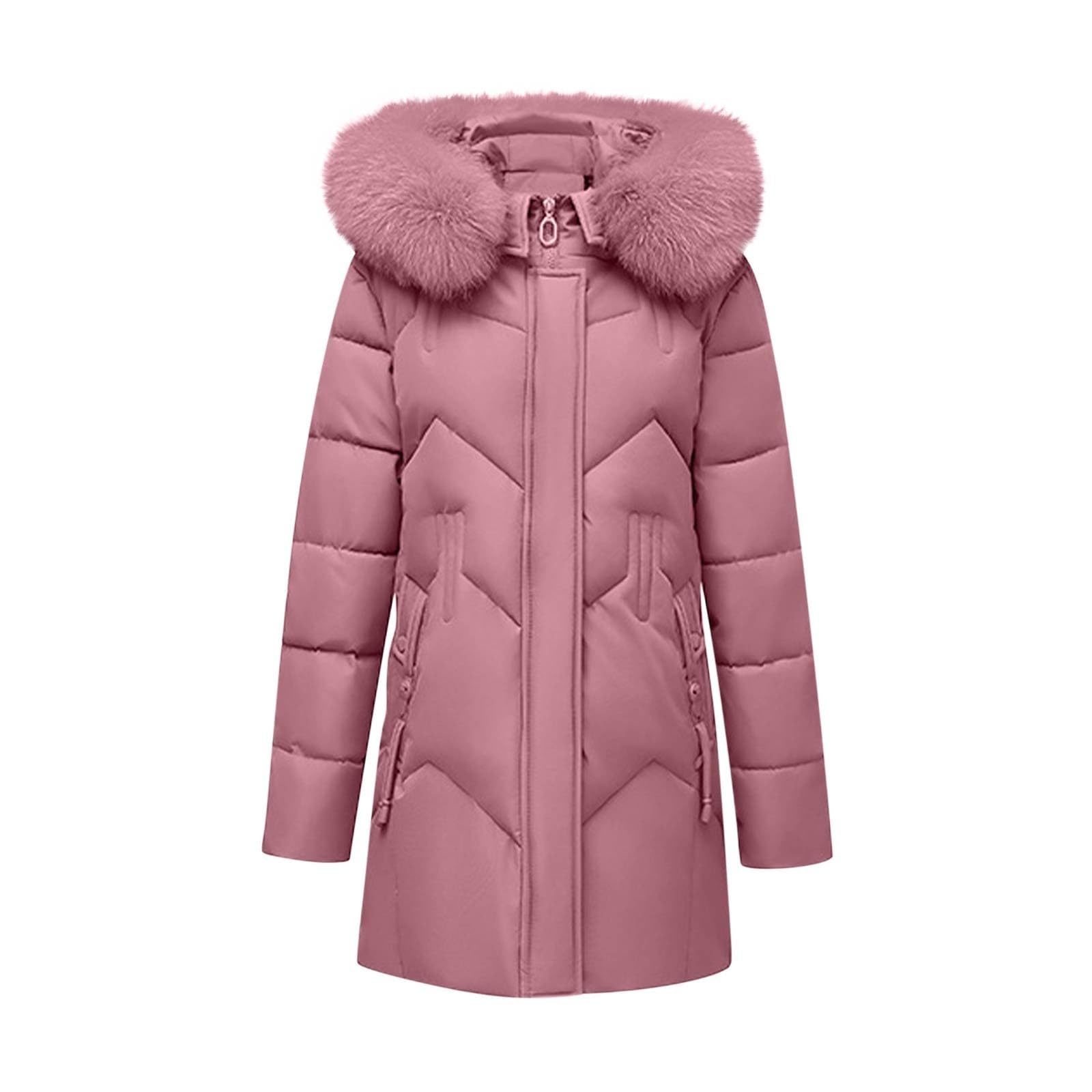 Genérico Chaqueta Mujer Acolchado,Chaqueta Acolchada De PlumóN De Talla Grande Con Capucha Y Corte Ajustado De Longitud Media Para Mujer Nueva Para OtoñO E Invierno