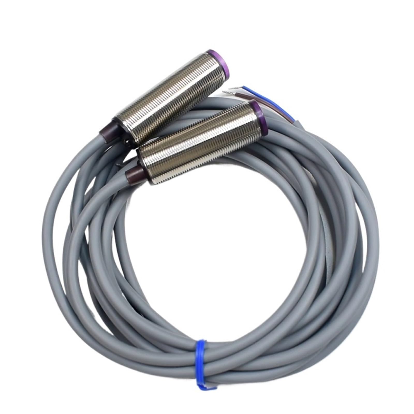 BRODEFUP 1PCS M18 photoelectric switch through-beam sensor, long-distance detection 15 m, photoelectric switch sensor(1)