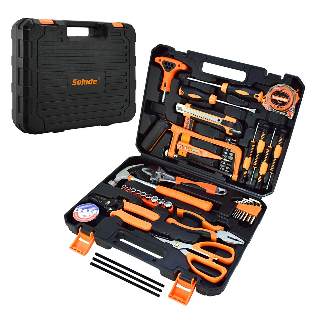 Tool Set,48-Piece Home Tool Kit for Men Women Homeowner,Household Basic Tool Set with Case for Home Maintenance and DIY Projects