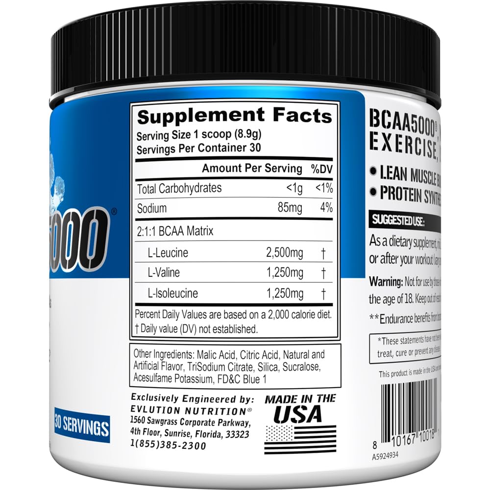 Snapklik.com : EVL BCAAs Amino Acids Powder - BCAA Powder Post Workout ...