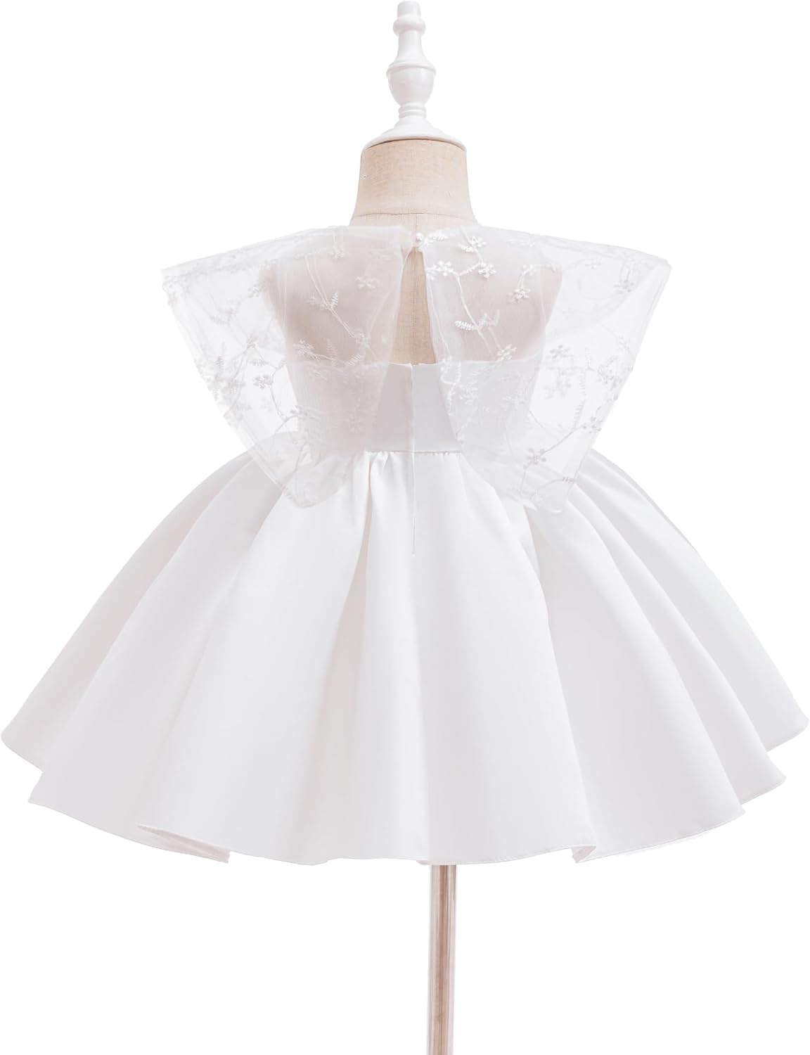 Toddler Baby Flower Girl Dress Wedding Pageant Birthday Party Lace Embroidered Formal Ball Gown Dresses
