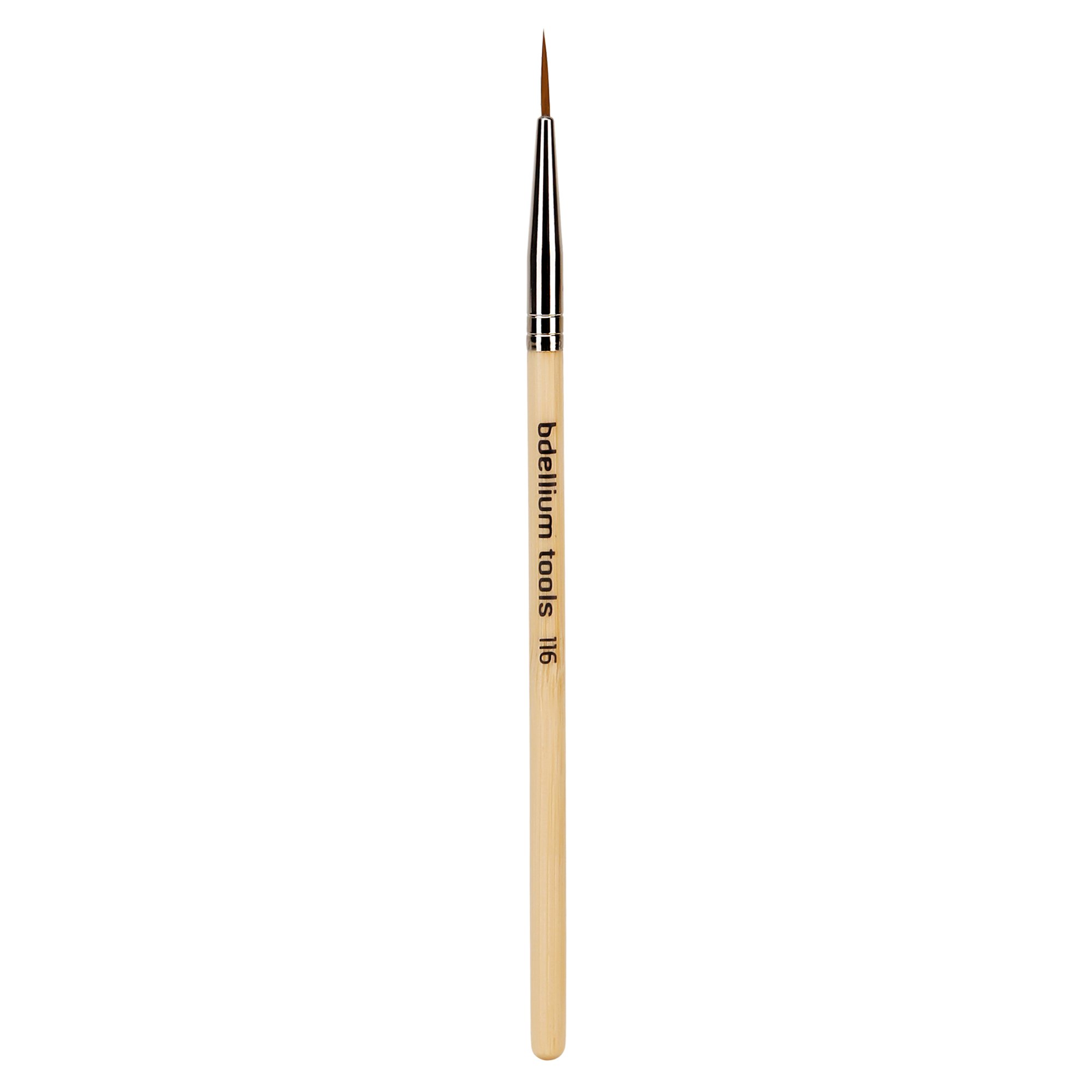 Bdellium Tools Professional Makeup Brush - Special FX Series 116 Short Liner - With Soft Synthetic Fibers, For Painting Very Fine Lines (Bamboo, 1pc)