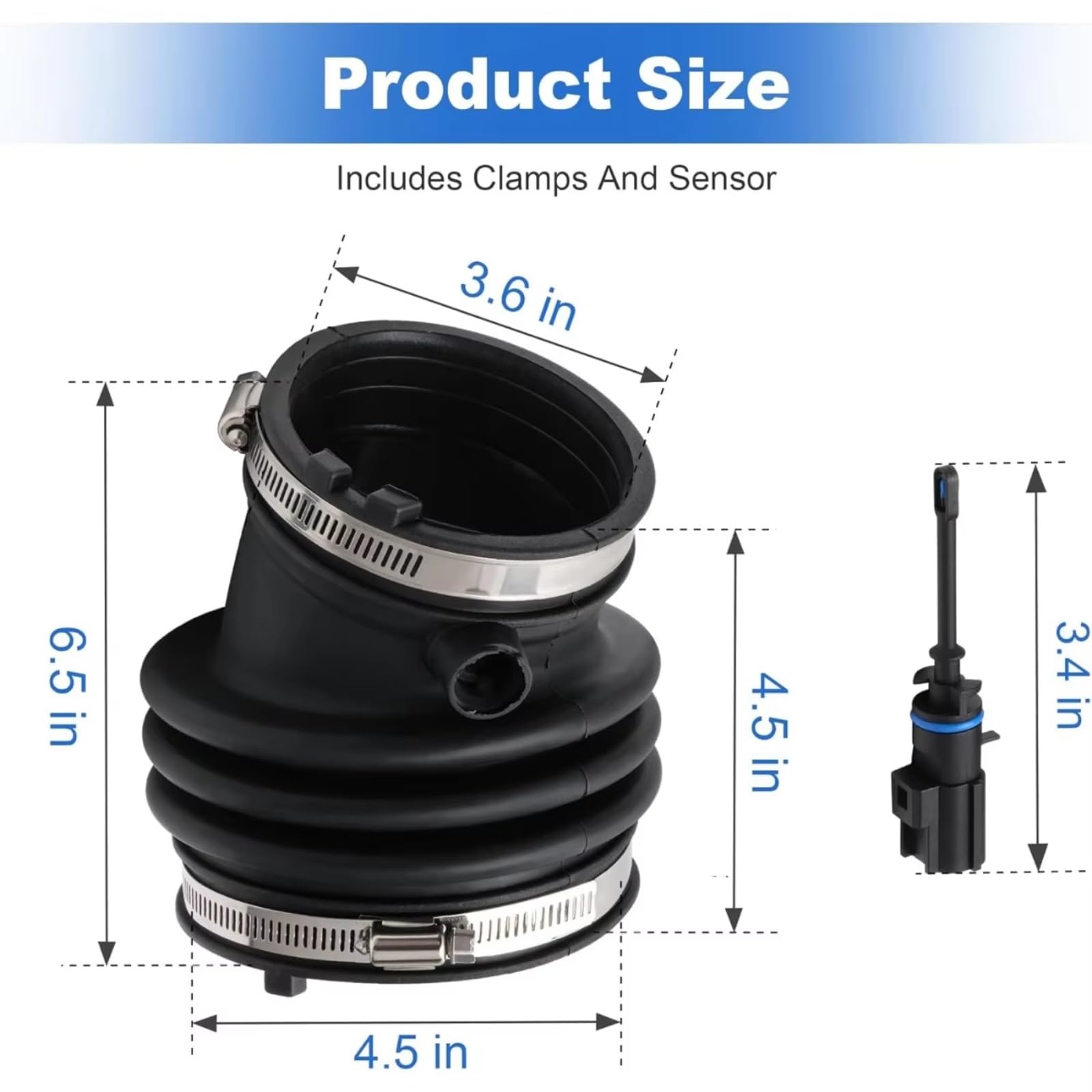 Compatible Con Dodge Para Challenger 2011-2023 Para Charger 6.4L 2012-2023 Tubo De Manguera De Admisión De Filtro De Aire De Motor 5038430AE Aire Frío Turbo Filtro Kit