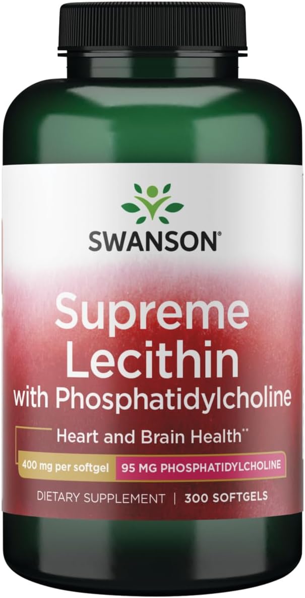 Swanson Supreme Lecithin with Phosphatidylcholine 300 Sgels