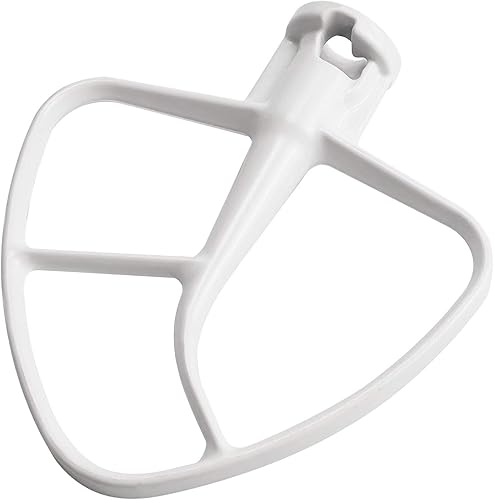 Sikawai Accesorio de paleta de ayuda para batidora de pie, K45B, batidor plano recubierto perfectamente compatible con batidora de pie de cabeza