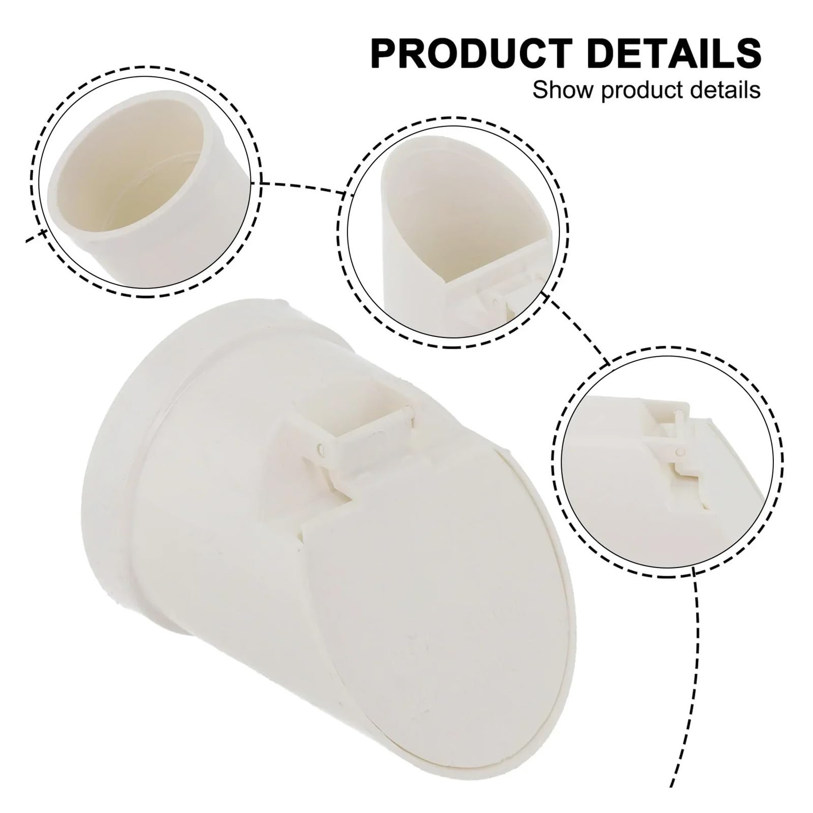 Valvola di ritegno for tubo scarico in PVC Il pavimento del tubo di drenaggio in PVC scarica il coperchio della valvola spostamento a chiusura automatica Antiodore Anti riflusso