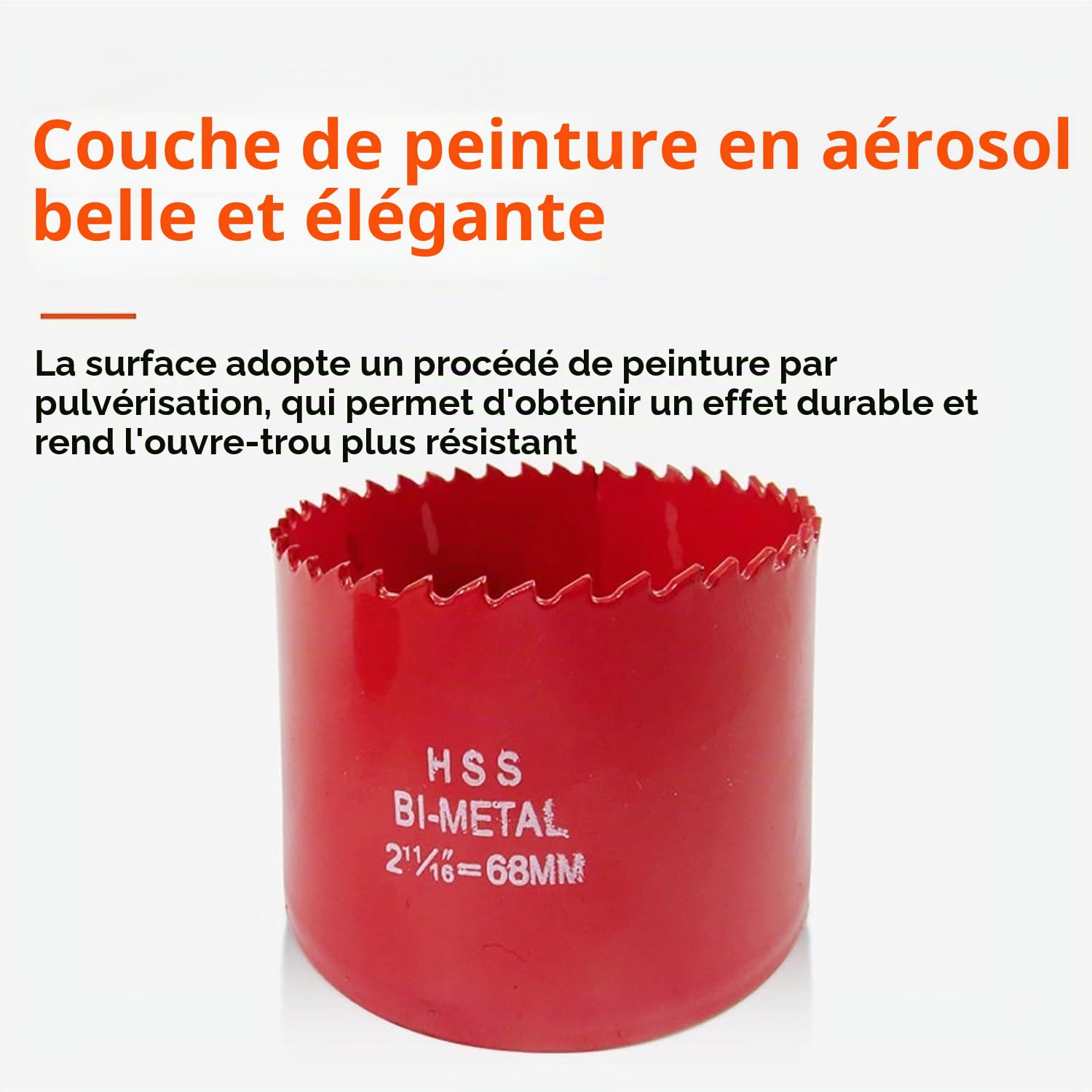 19 Pièces Scie Cloche Bi-métal M42, Coffret de Scie Trépan avec Foret de Centrage et Support de Scie 19-68 mm, Profondeur de coupe 38mm, pour Percer Le Bois, Les Panneaux PVC et Le Métal