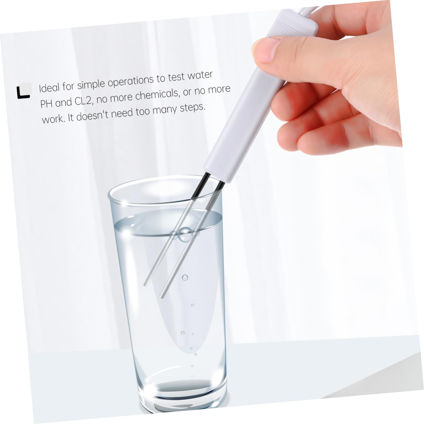 Comprobador de Calidad del Agua Pc101 de Piscina, Gris, PVC