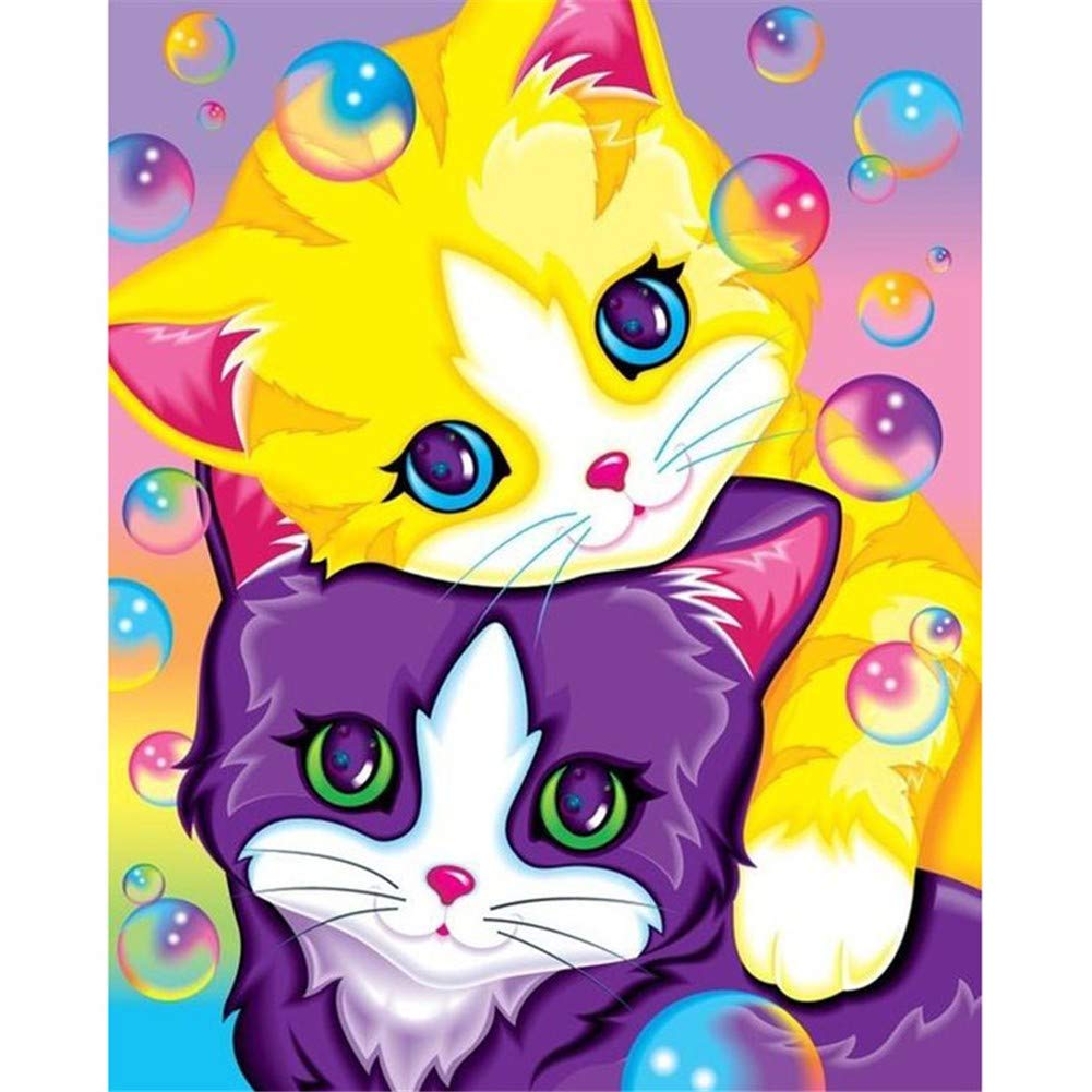 Diamond Painting Chat Broderie 5D DIY Strass Point de Croix Art