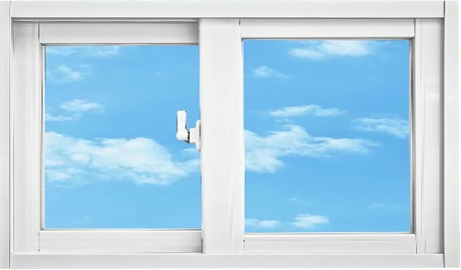 Horizontal Sliding Window White Aluminum, Flush Mount Ventilation Transom Window with Lock & Screen, for Basement Garages Bathroom Kitchen Barns Chicken Coop